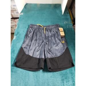 And1 Shorts Size Medium Mens Black Gray Basketball Elastic Waist Gym NWT